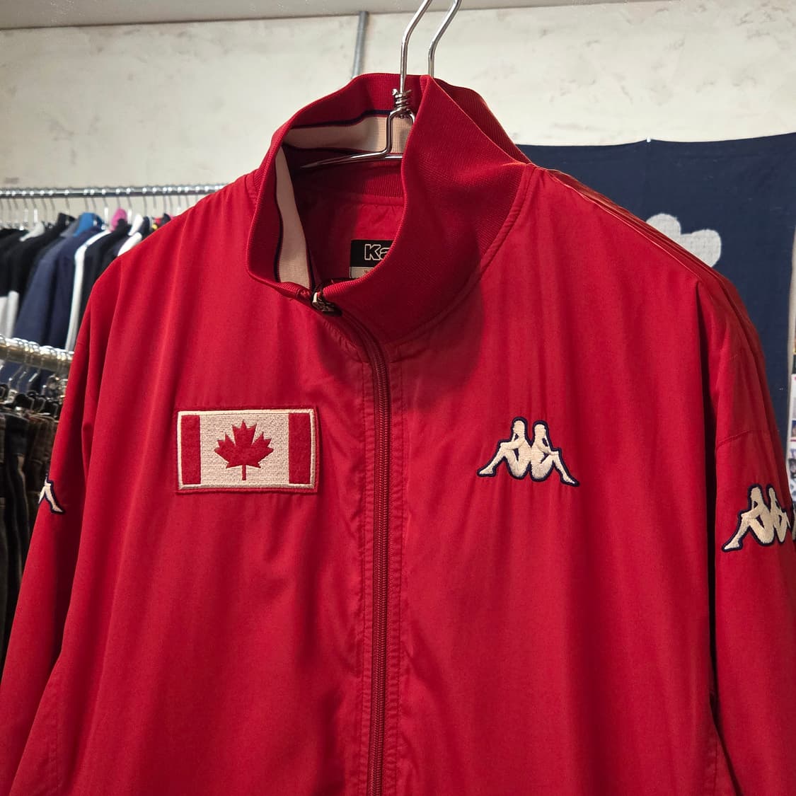 카파 올드스쿨 캐나다 자수 패치 바람막이 봄버 상품이미지3