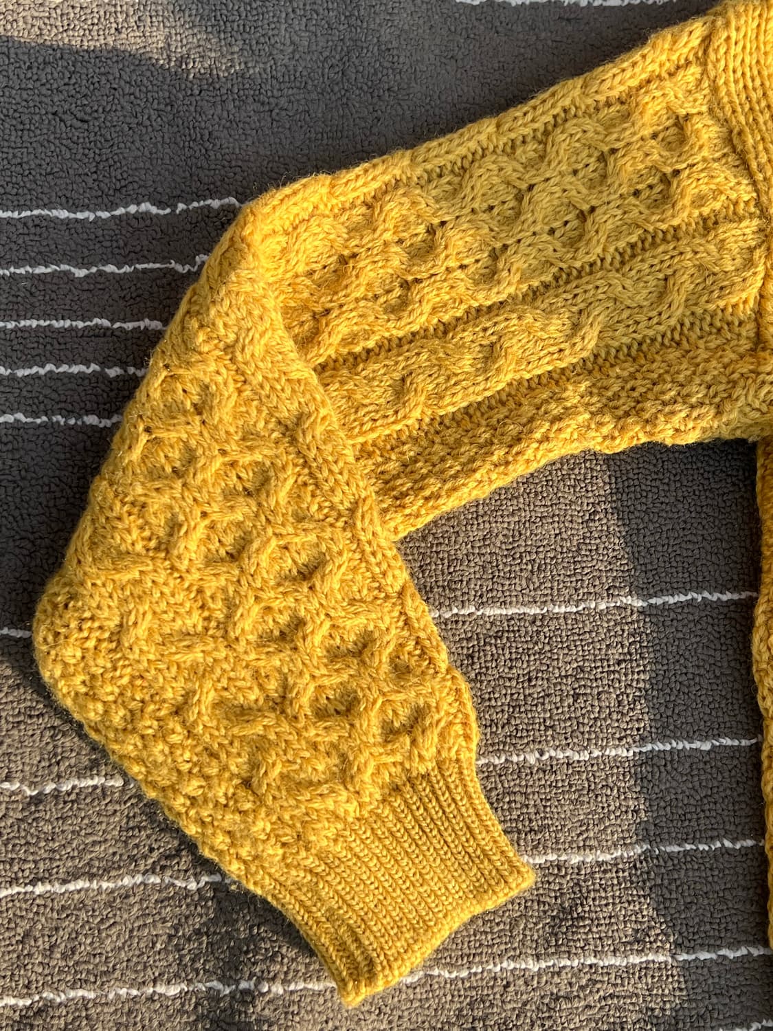 [유니섹스]  Kerry Woollen Mills 머스타드 아란 상품이미지6