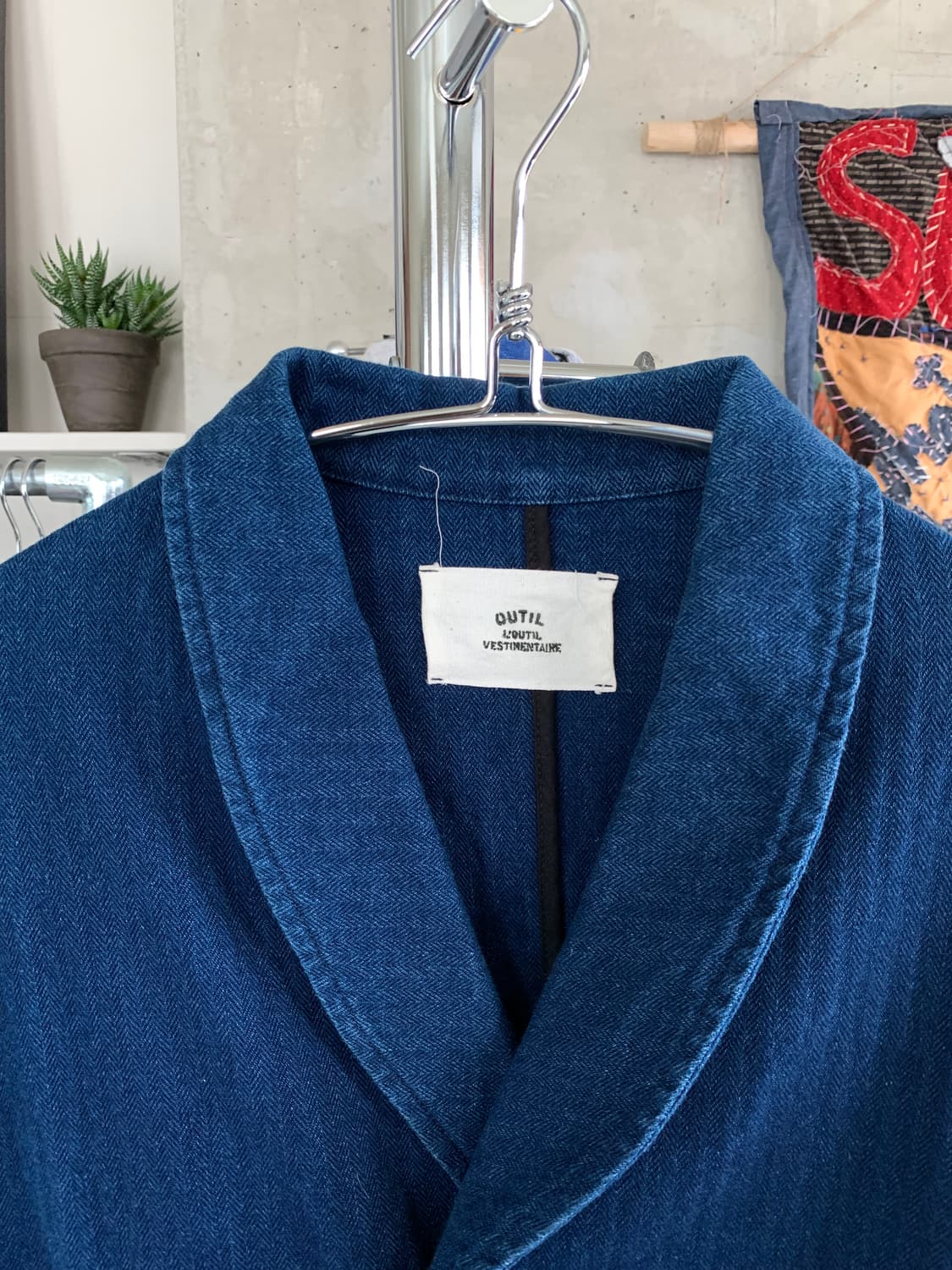 Outil 우티 인디고 더블 블레이저 자켓 상품이미지3