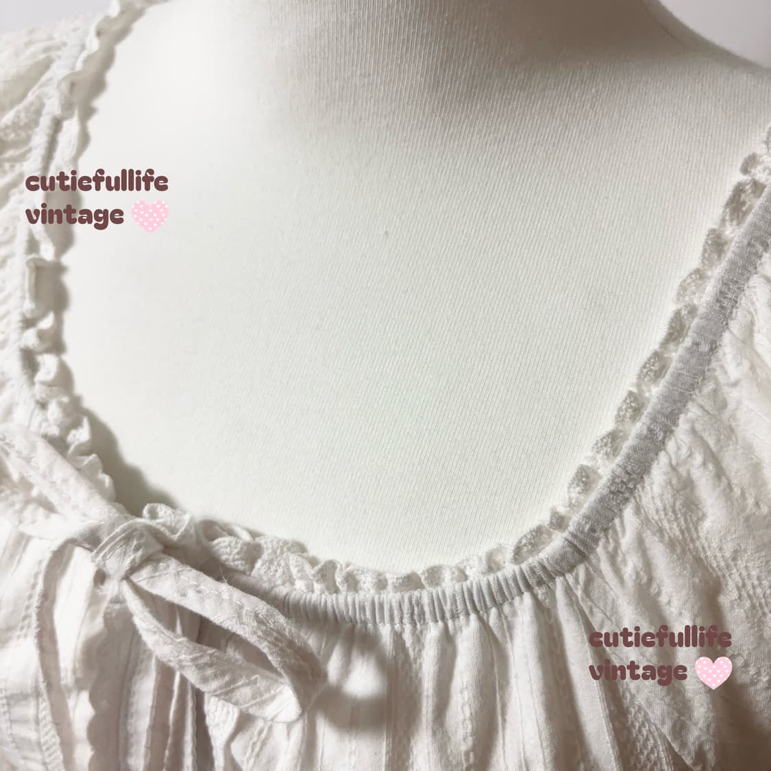 생화이트 반팔 셔츠블라우스 히메갸루 달천깔 상품이미지3