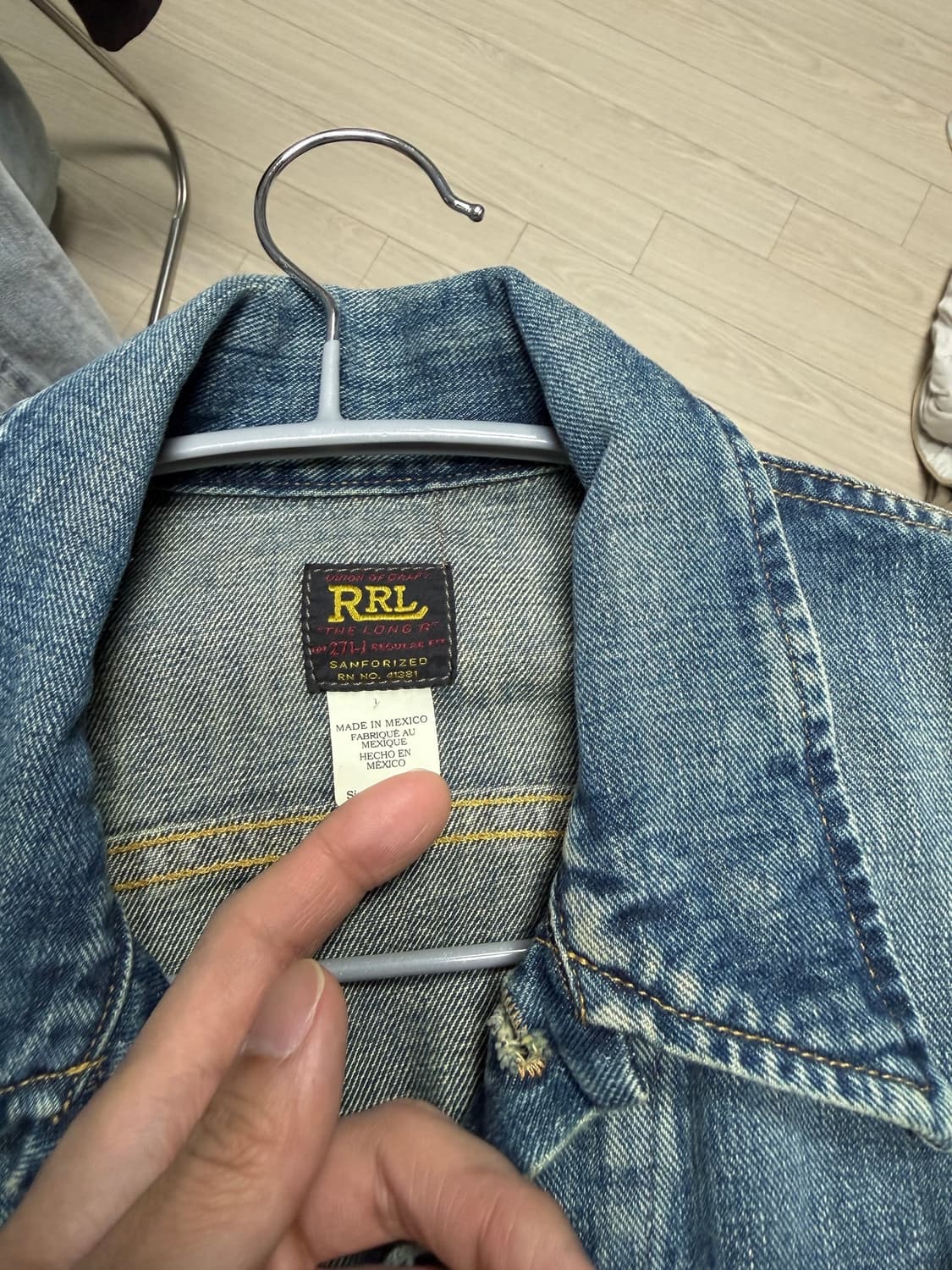RRL LOT271 데님 자켓 사이즈 s 판매합니다  상품이미지4