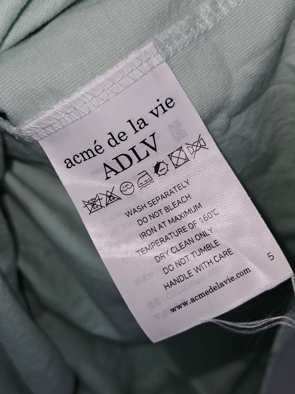 아크메드라비 크레용 반팔 티셔츠 민트 2사이즈 상품이미지6