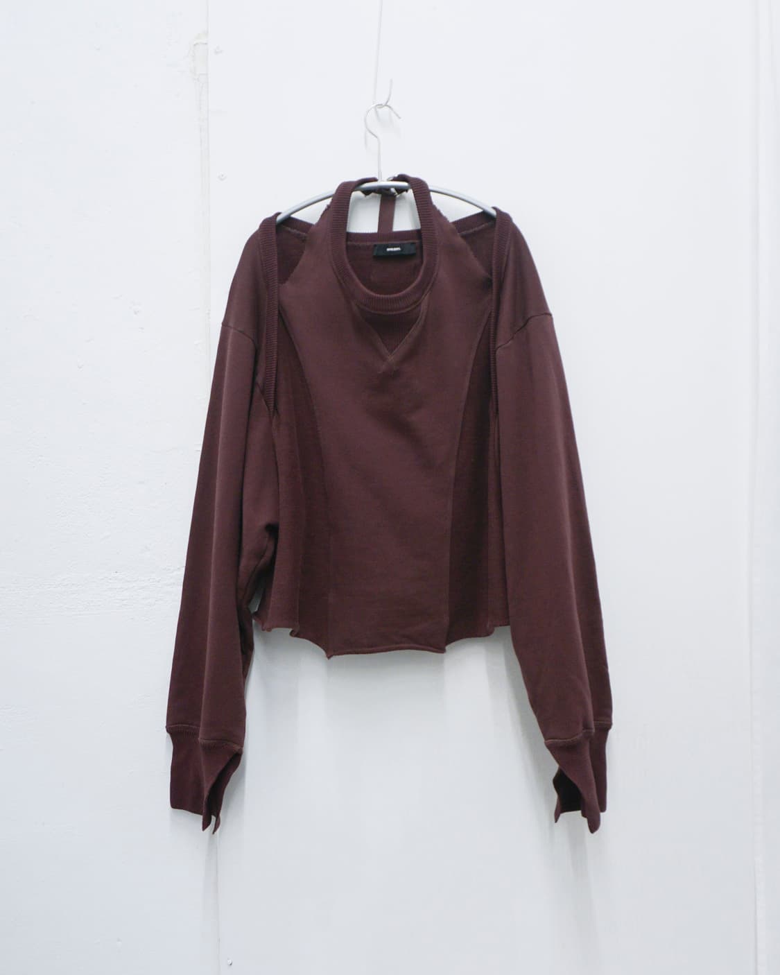 DIESEL cut-out layered strap sweatshirt 상품이미지3