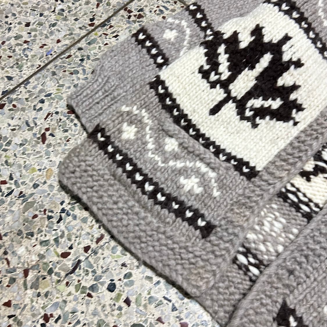 캐나다 빈티지 코위찬 니트 자켓 상품이미지3