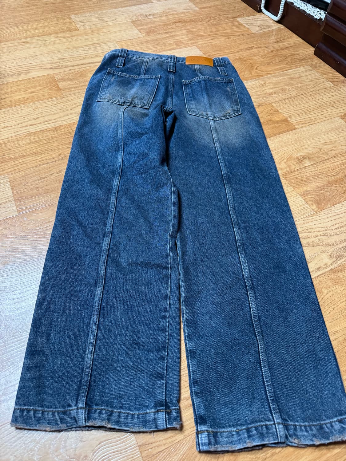 애프터프레이 워시드 카펜터 데님팬츠 m 상품이미지3