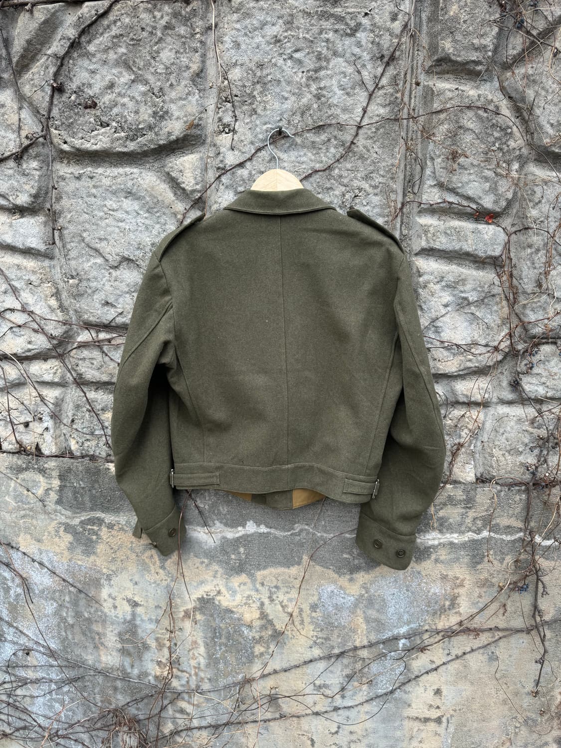 80s 이탈리아군 오리지널 아이크 배틀 드레스 울 자켓  상품이미지2