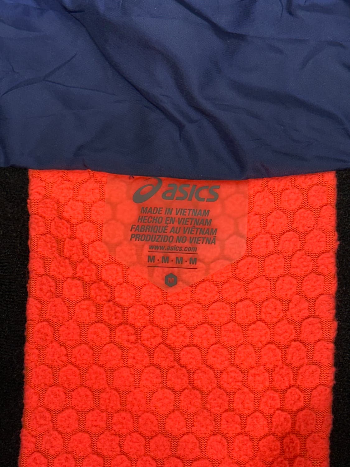 아식스 네이비 로고 바람막이 자켓 M 상품이미지7