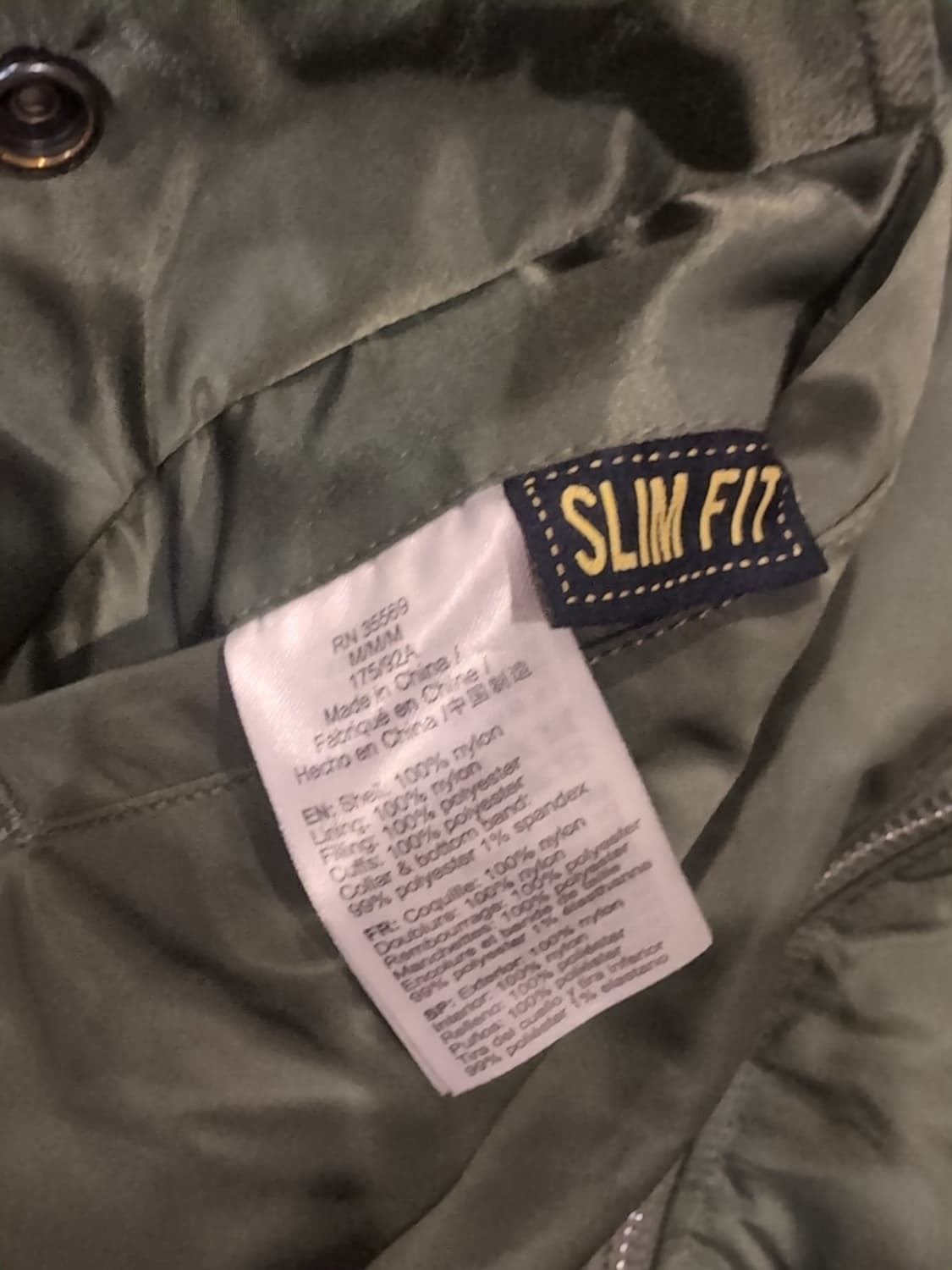 80s 미공군 납품용 알파인더스트리 MA-1 플라이트자켓 세이지 상품이미지4