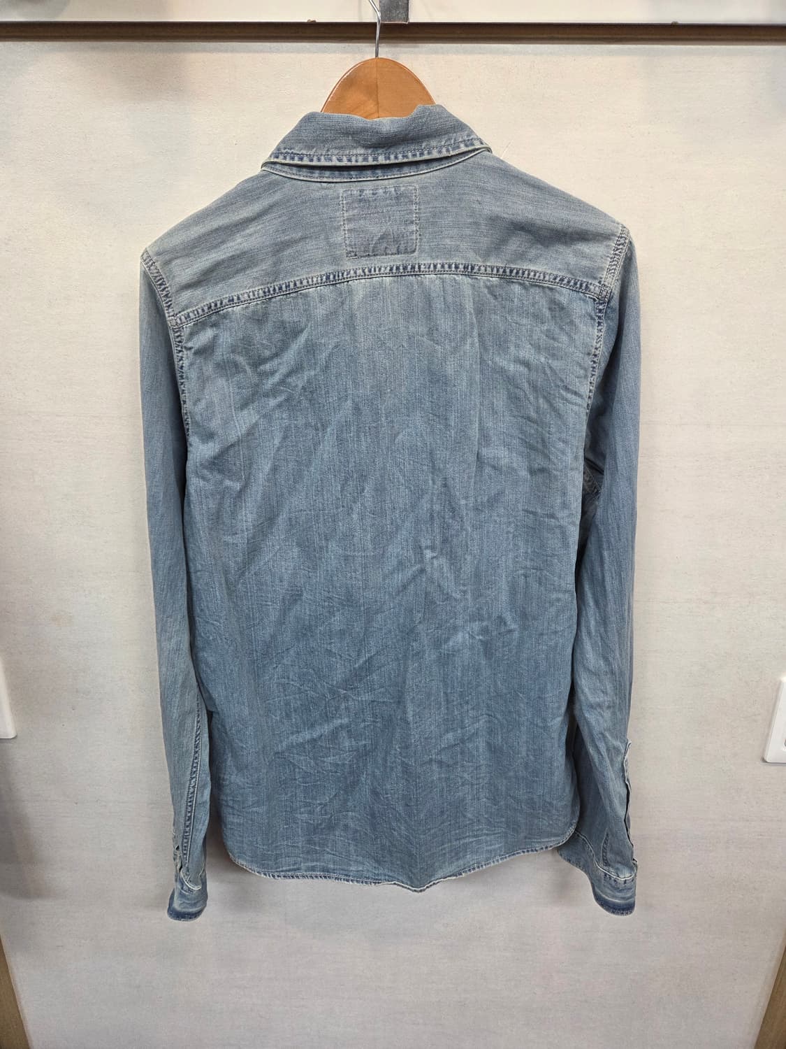 아베크롬비 빈티지 데님 셔츠긴팔 xl 머슬 상품이미지2