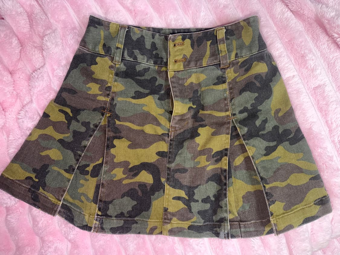 Camo mini skirt 상품이미지1