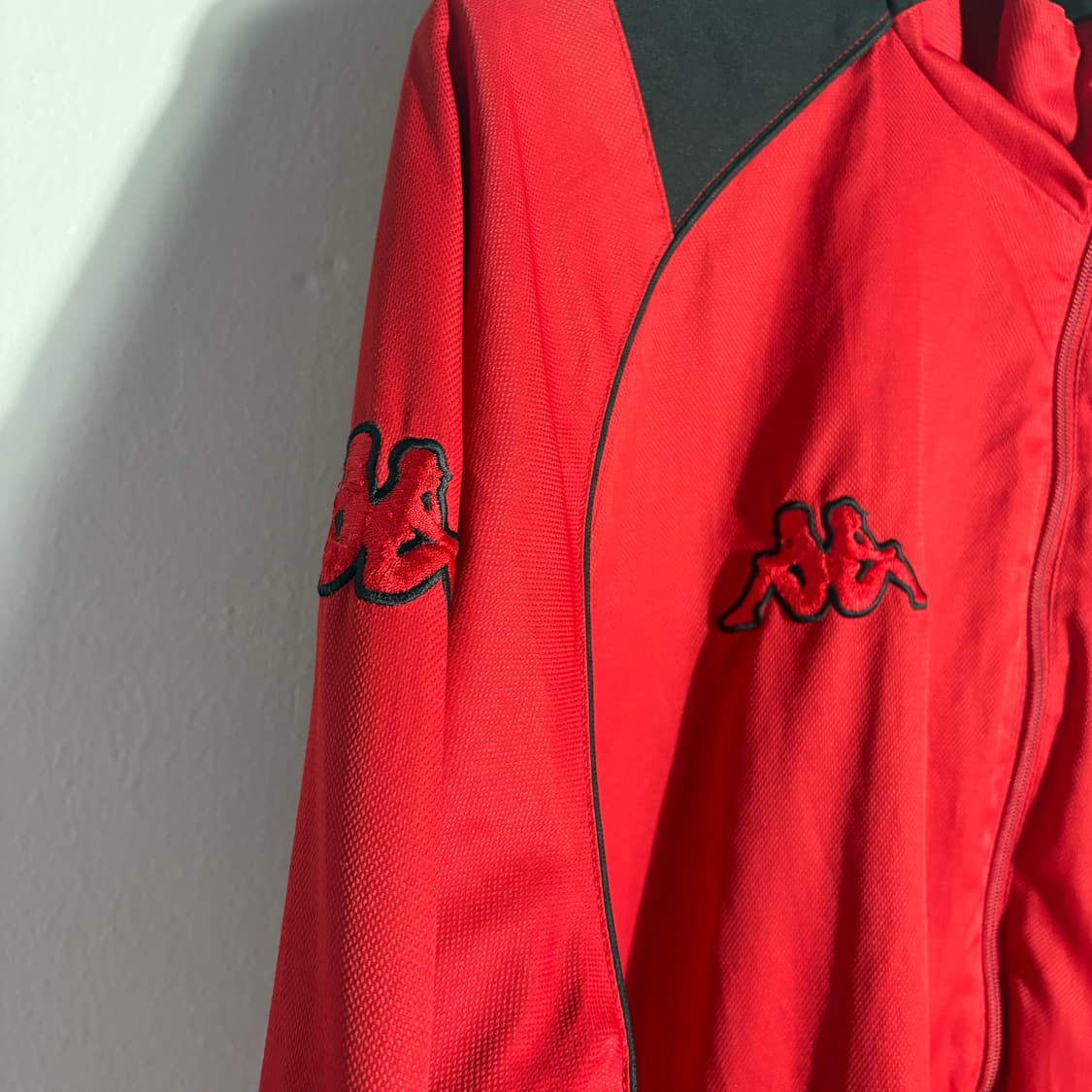 카파 레드 배색 집업 바람막이 자켓 (무료배송) 상품이미지3