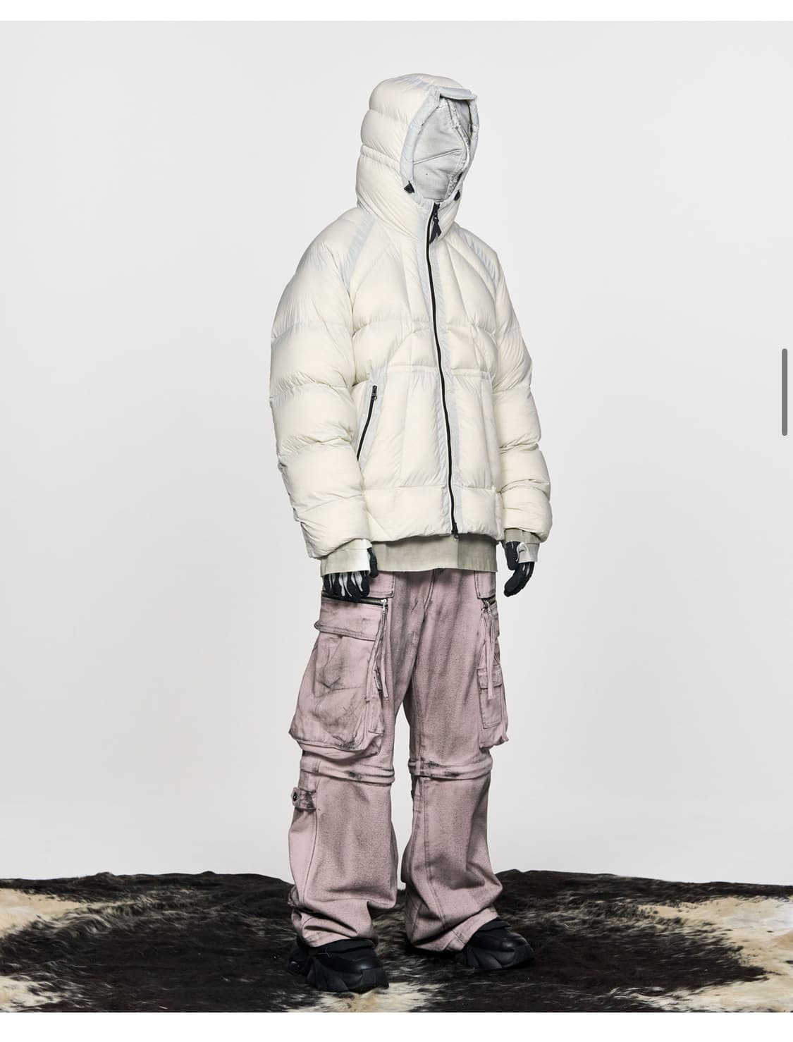 스키즘인듀싱 더티 카고 투웨이 팬츠 L 새상품 상품이미지4