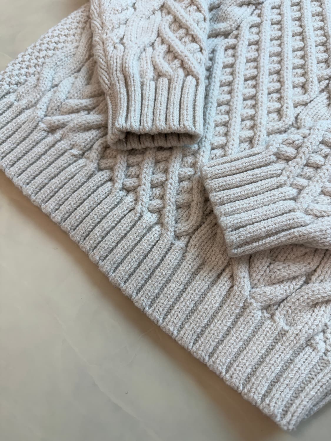 빔즈플러스 아란 케이블니트 L(100-105) 상품이미지4