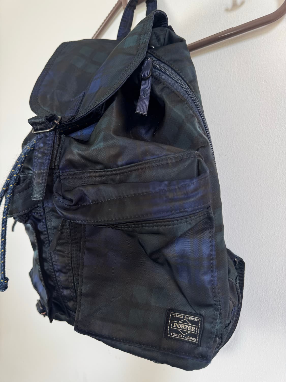 요시다포터 헤드포터 타탄체크 2포켓 럭색 S 사이즈.  상품이미지2