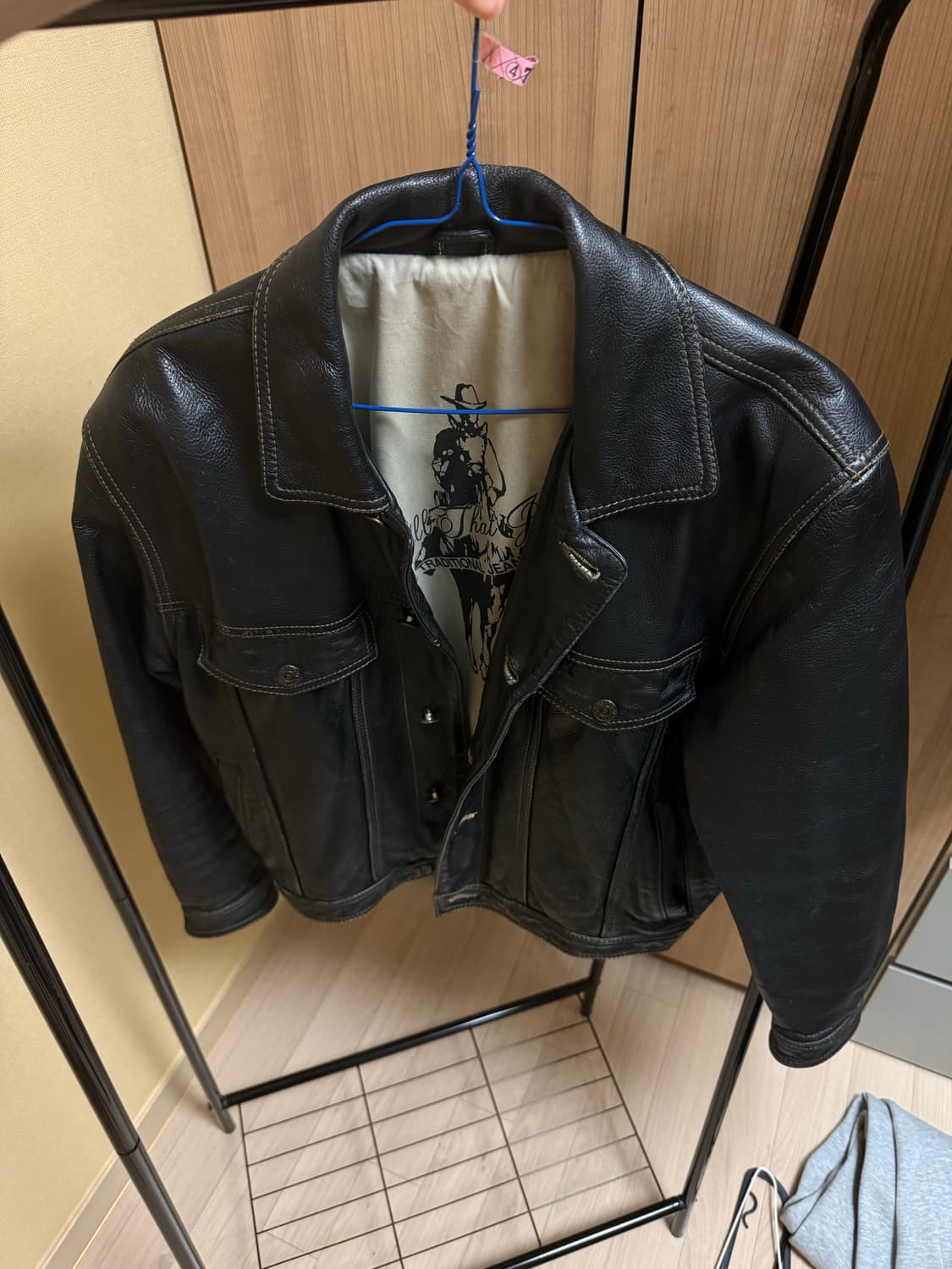 레더 트러커 자켓 상품이미지3