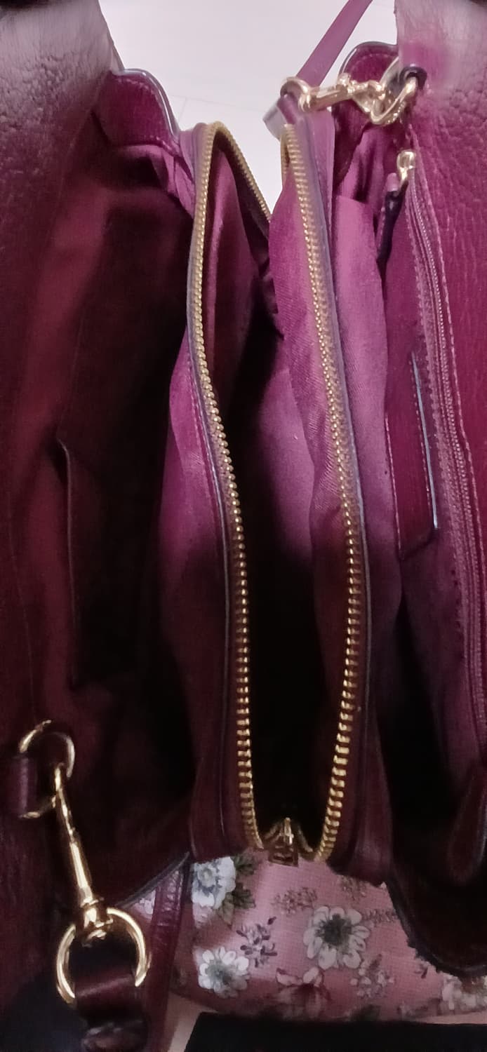 코치 버건디 가죽가방 상품이미지8