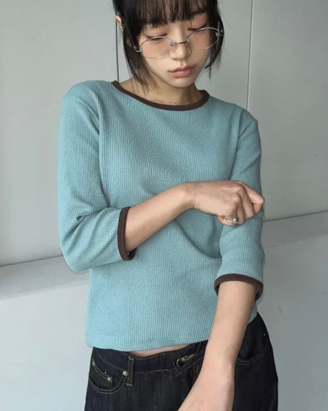 김아홉 와플링거티 블루 상품이미지1