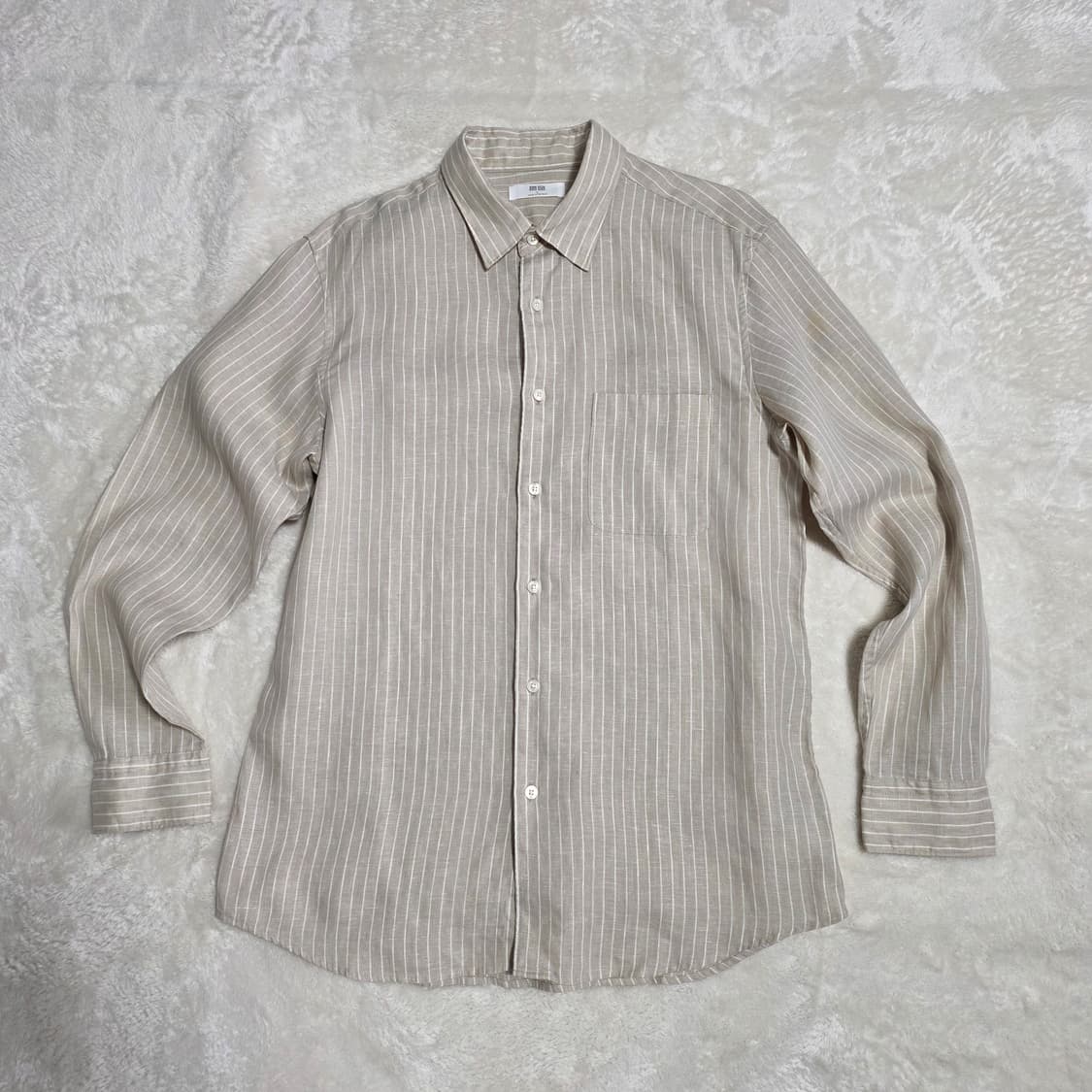 (L)유니클로 린넨 셔츠  상품이미지1