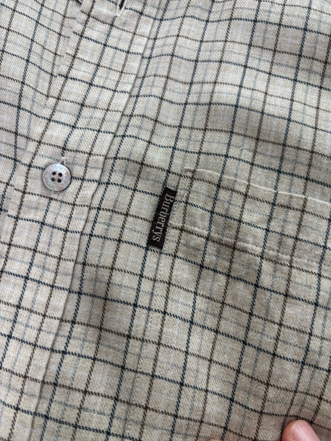 일제 버버리 체크셔츠 사이즈 105 상품이미지3