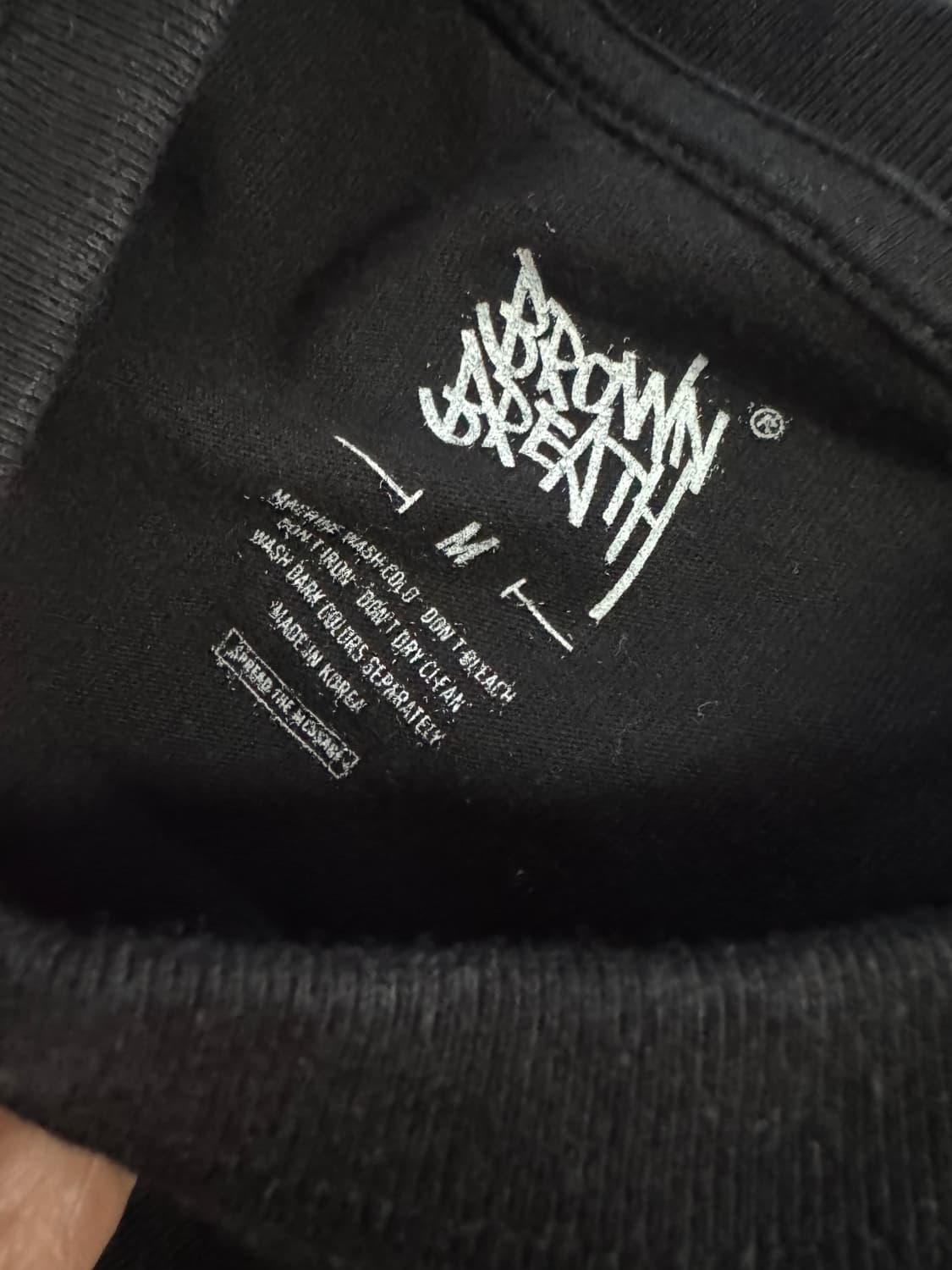브라운브레스 23년도 뒷프린팅 반팔 티셔츠 M 블랙 상품이미지3
