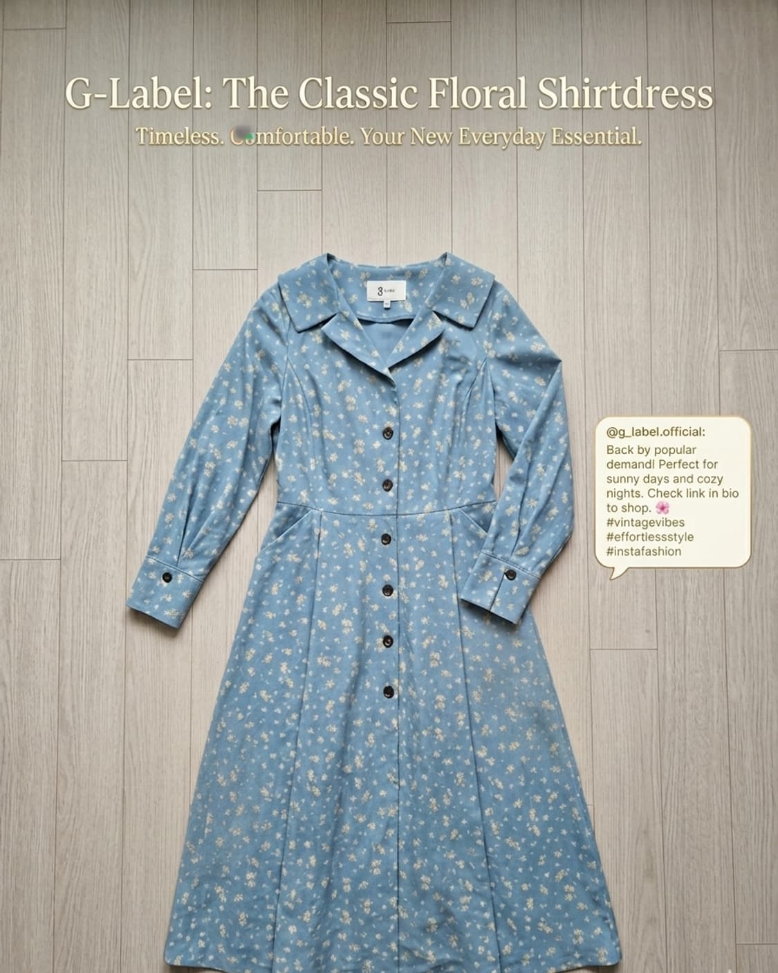 지스튜디오(g studio) 플로럴 셔츠 롱 원피스 (66) 상품이미지1