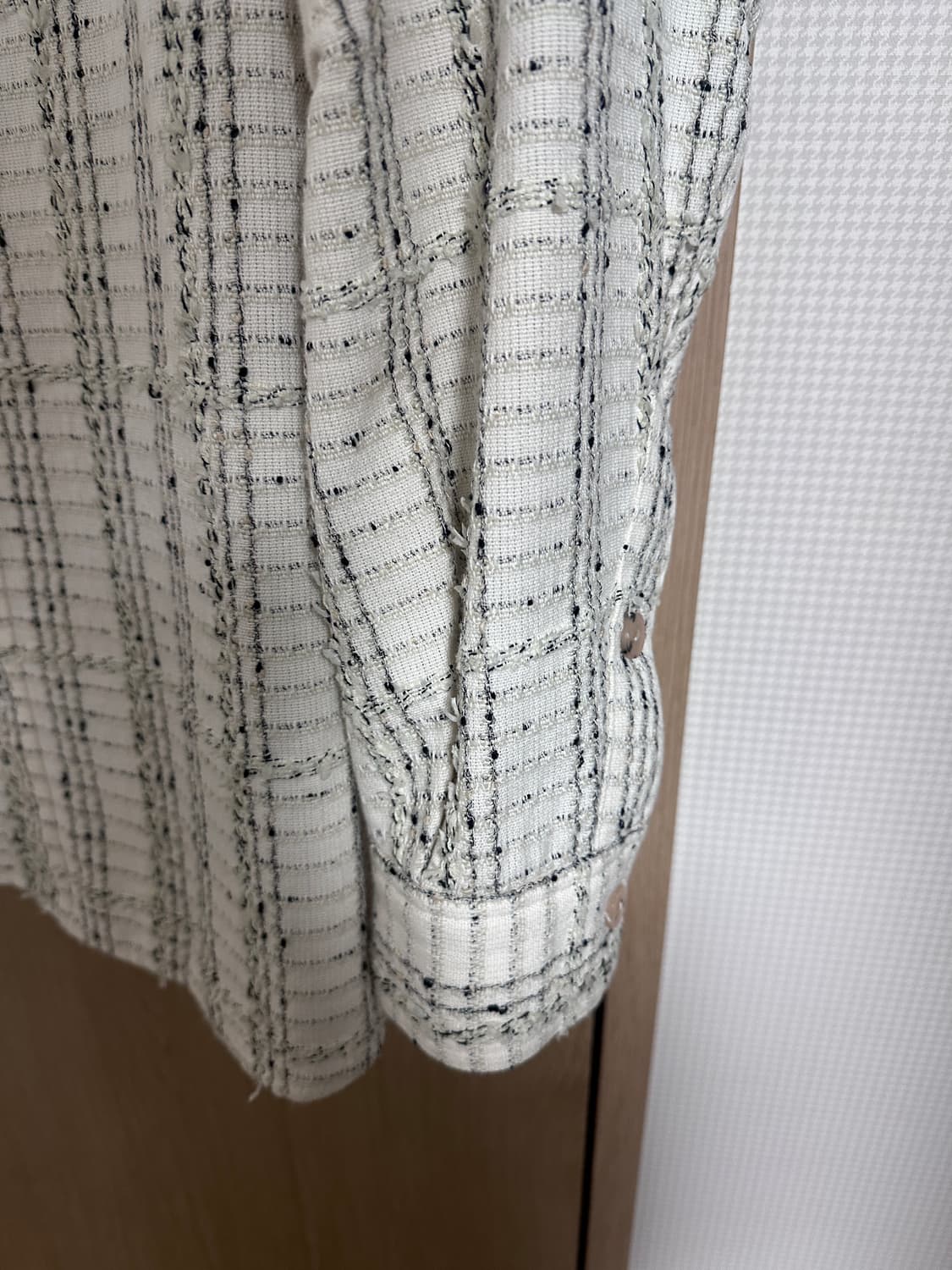 아더에러 트위드 셔츠 베이지 A1 사이즈 상품이미지2