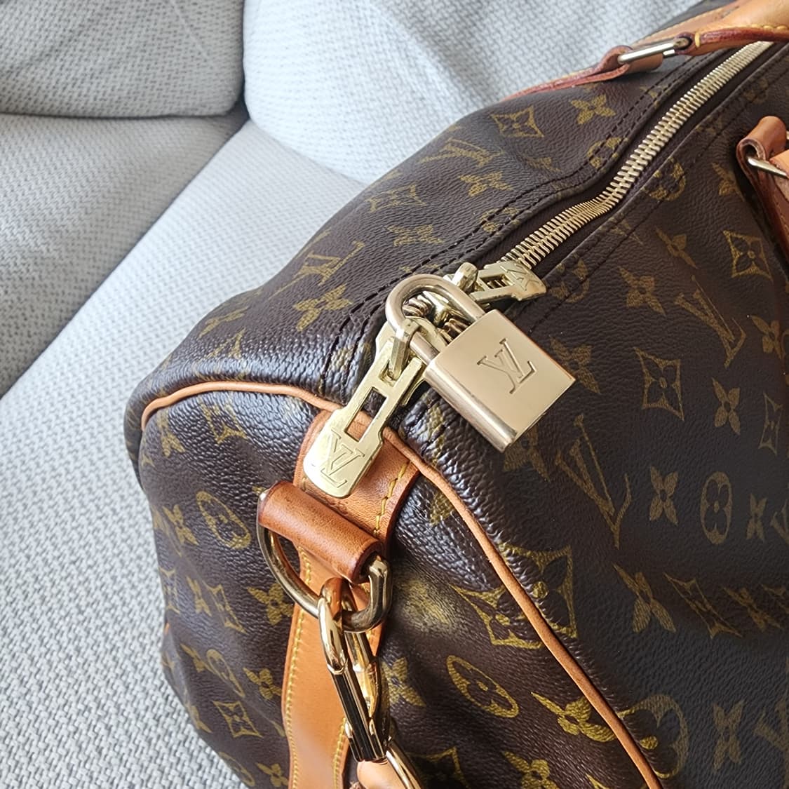 상태최상 루이비통 키폴 55 모노그램 반둘리에 보스턴백 여행가방 상품이미지8