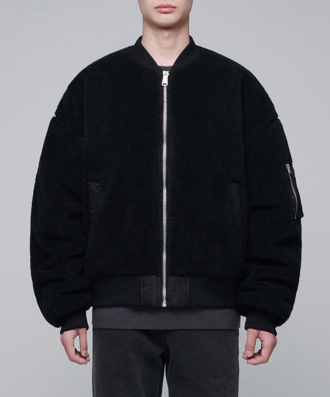 무신사스탠다드 오버사이즈 리버서블 플리스 MA-1 보머 자켓 2XL 상품이미지3