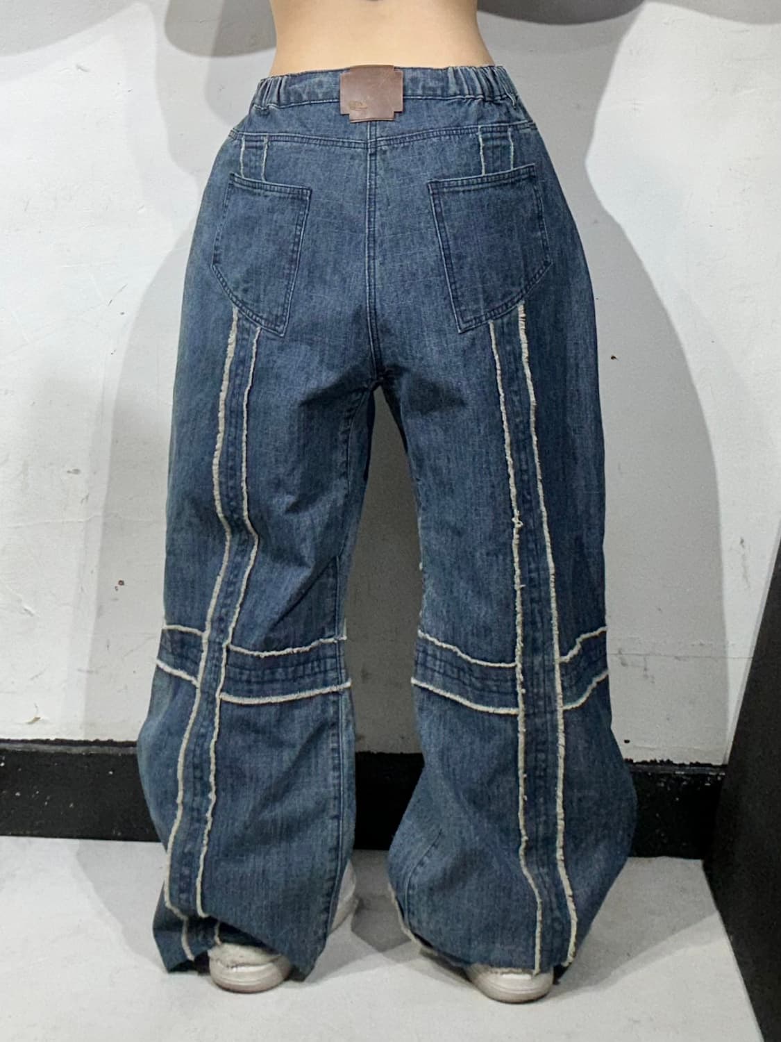 빈티지 중청 디트로이트 본즈 와이드 데님 팬츠 청바지 XL 상품이미지3