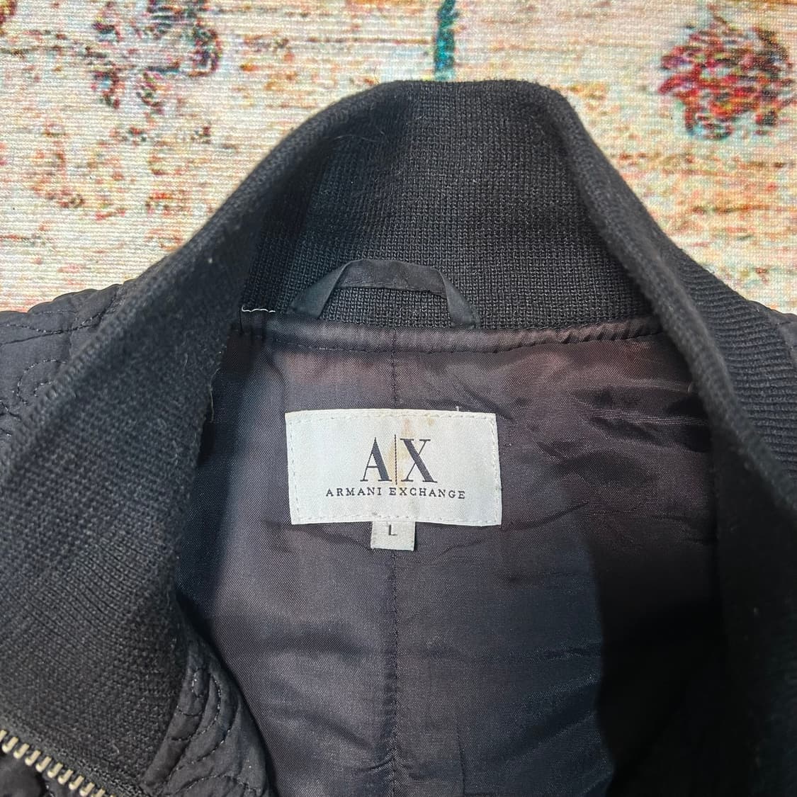 [L] 아르마니 익스체인지 크롭 벨티드 퀄팅 자켓 상품이미지5