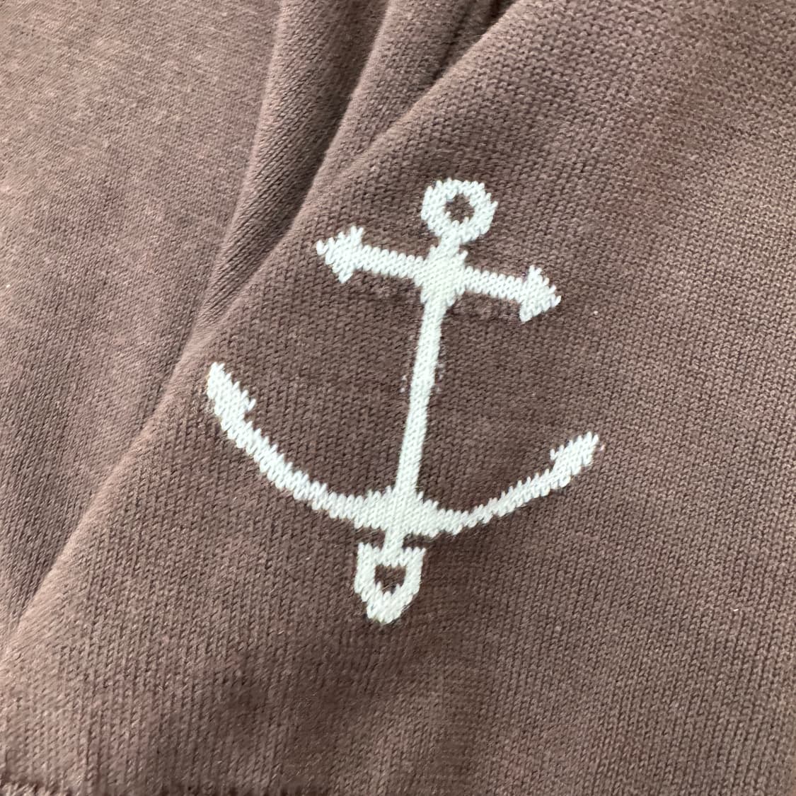 XL 건지울른스 브라운 반팔 니트  상품이미지4