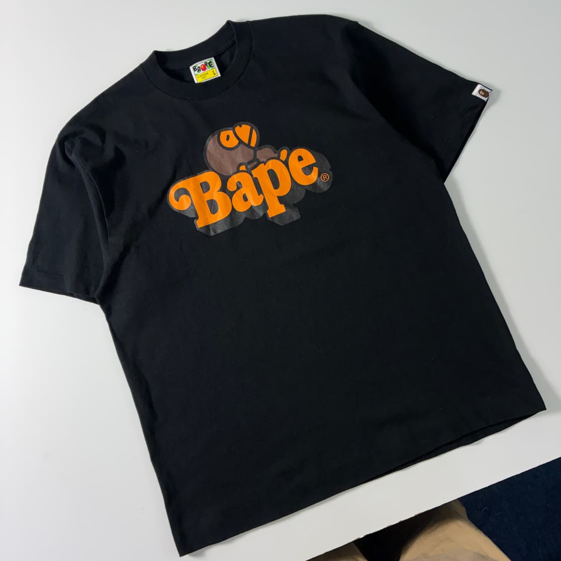 Bape  베이프 마일로 온 블랙 반팔티셔츠  상품이미지2