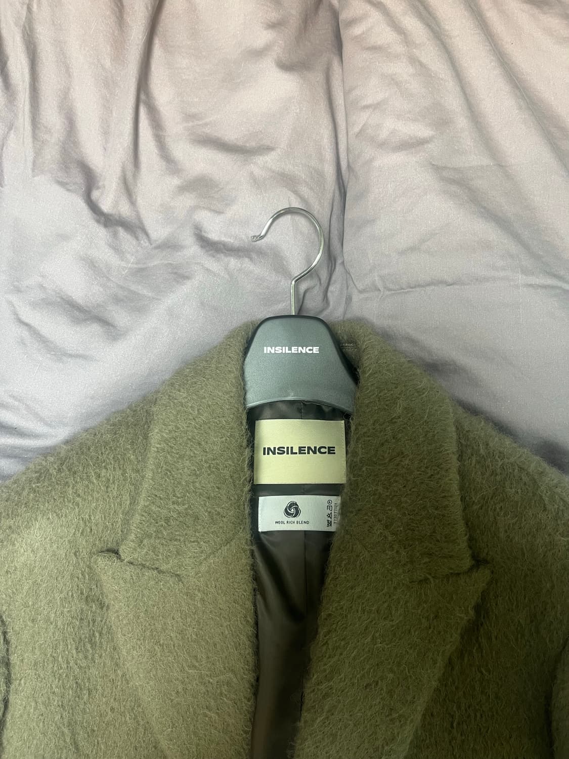 인사일런스 헤어리 알파카 오버사이즈 코트 상품이미지8