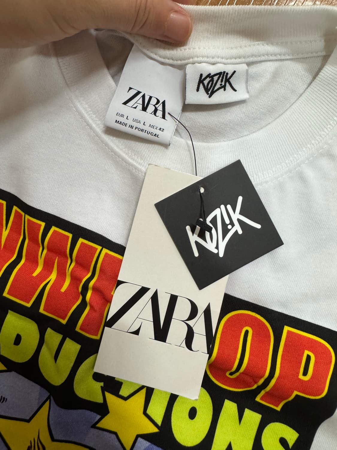 자라 KOZIK 반팔 티셔츠 L 새상품 상품이미지3