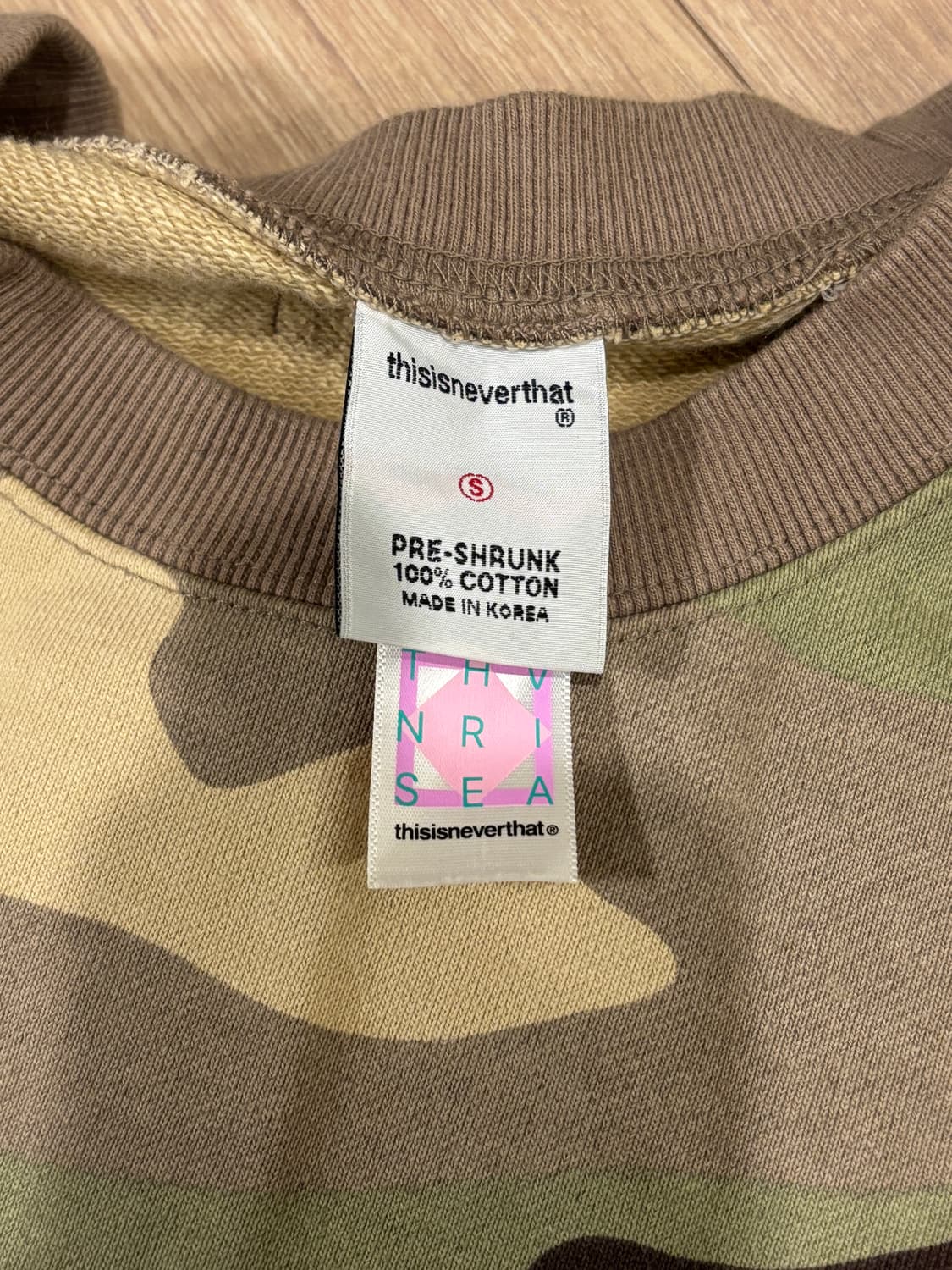 디스이즈네버댓 디네댓 카모 맨투맨 s 상품이미지3