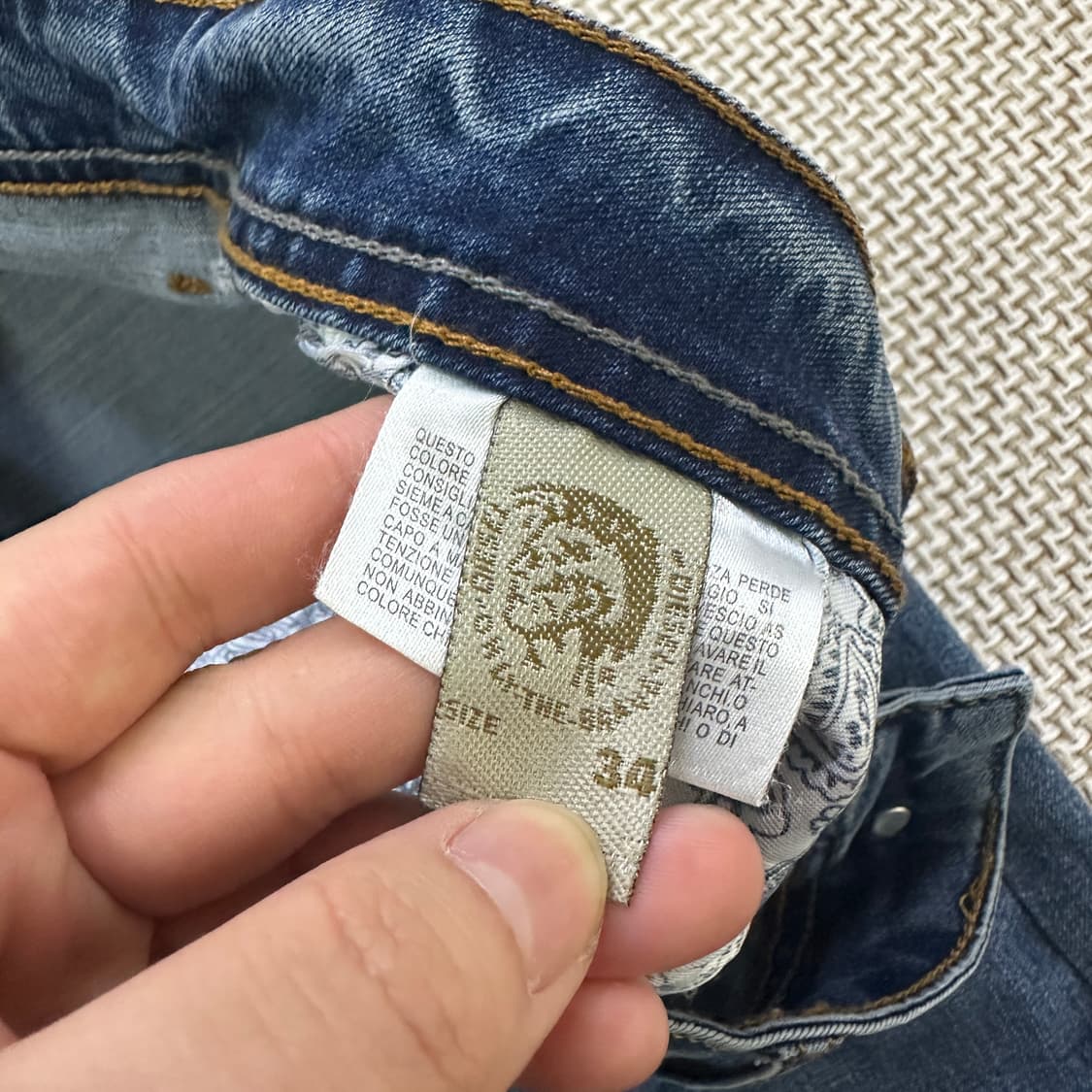 34 디젤 남성 데님 일자 팬츠 0423D 상품이미지2