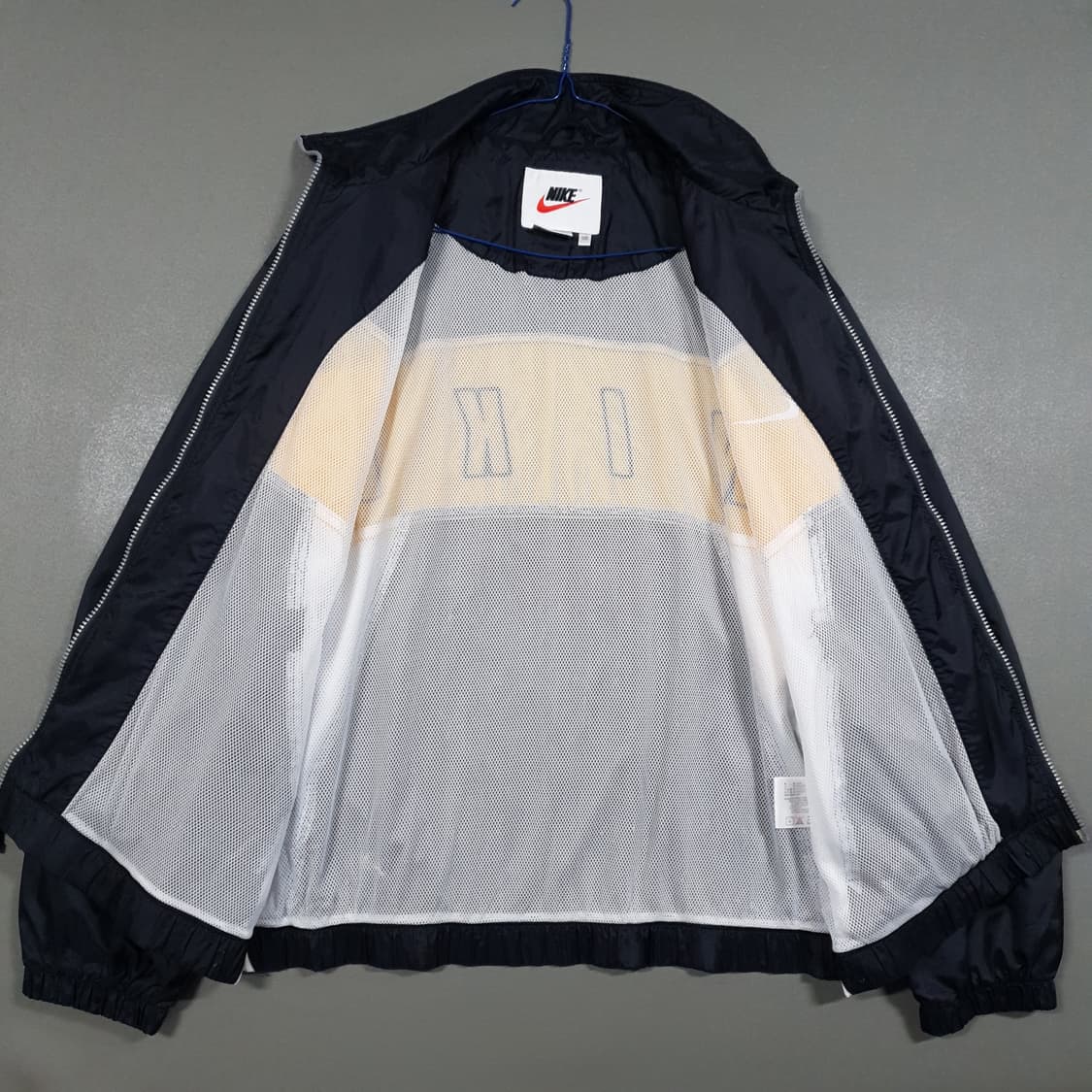 실측 XL) 나이키 90s 올드스쿨 스우시 빅로고 바람막이 집업 자켓 상품이미지9