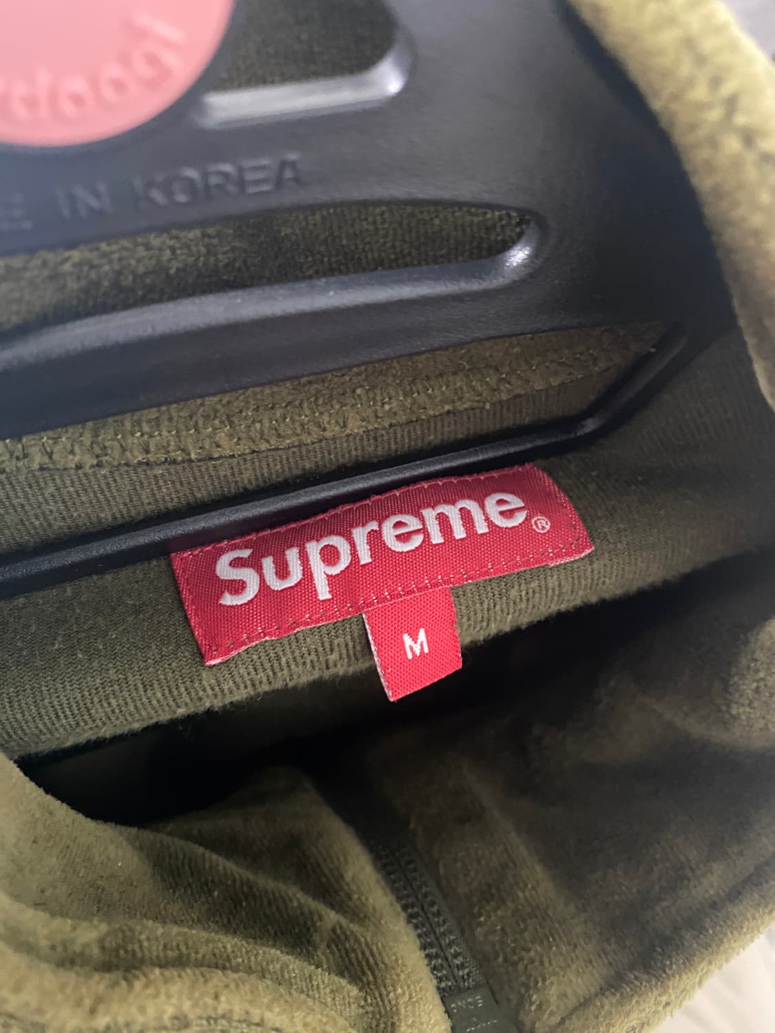 M) 슈프림 22fw 벨루어 트랙 자켓 올리브 상품이미지4