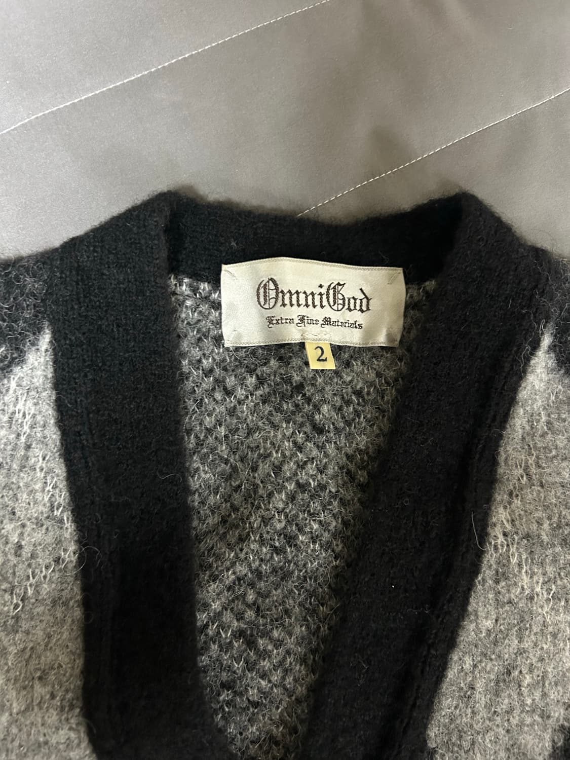 옴니갓 아가일패턴 가디건 판매합니다 상품이미지2