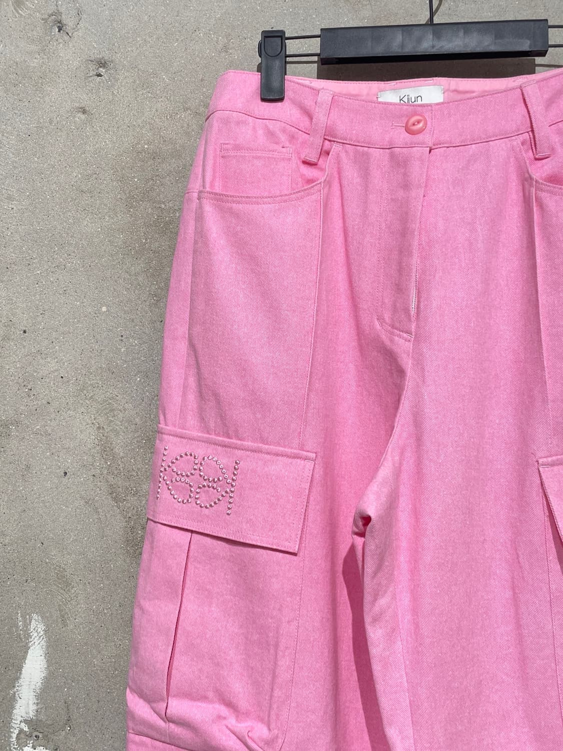 기준 핑크 와이드 카고 팬츠 상품이미지2