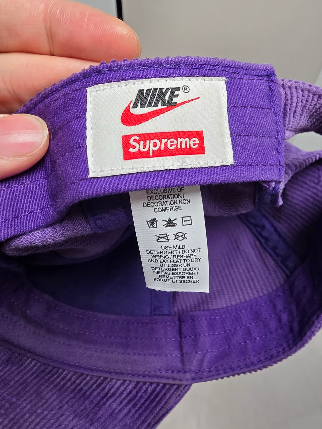 슈프림 x 나이키 아크 코듀로이 6-패널 캡 퍼플 - 22SS 상품이미지5