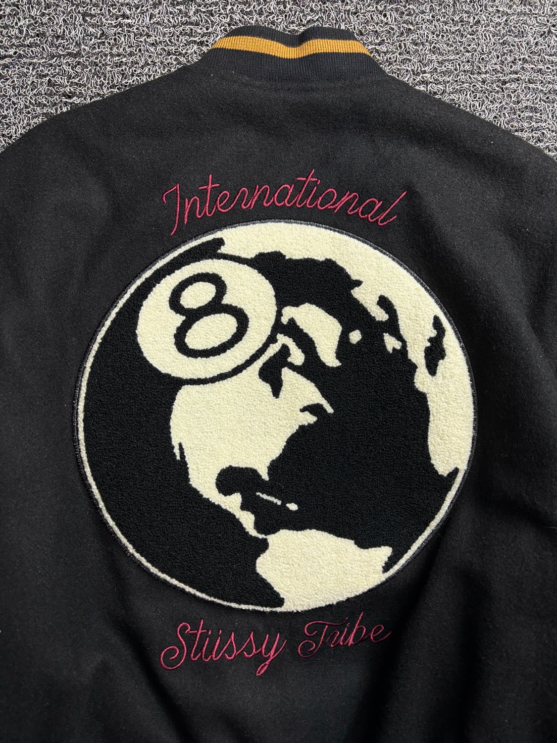 스투시 40주년 인터네셔널 에잇볼 빅로고 바시티 자켓 2863 상품이미지1