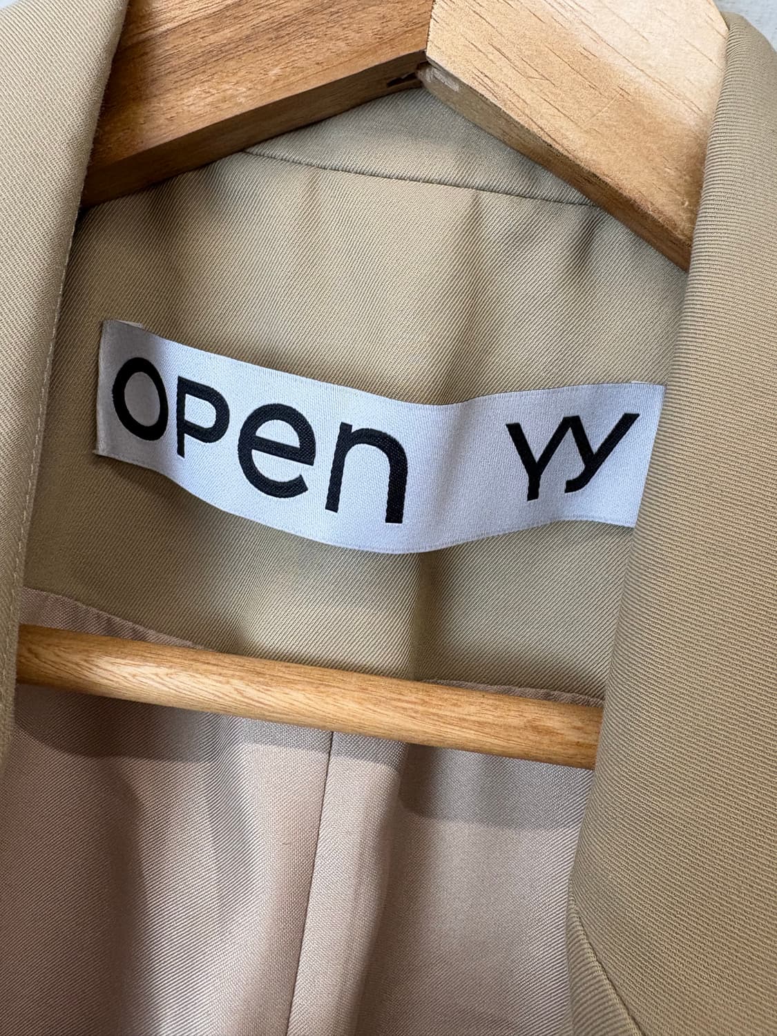 오픈와이와이 베이지 싱글 블레이저 자켓 상품이미지6