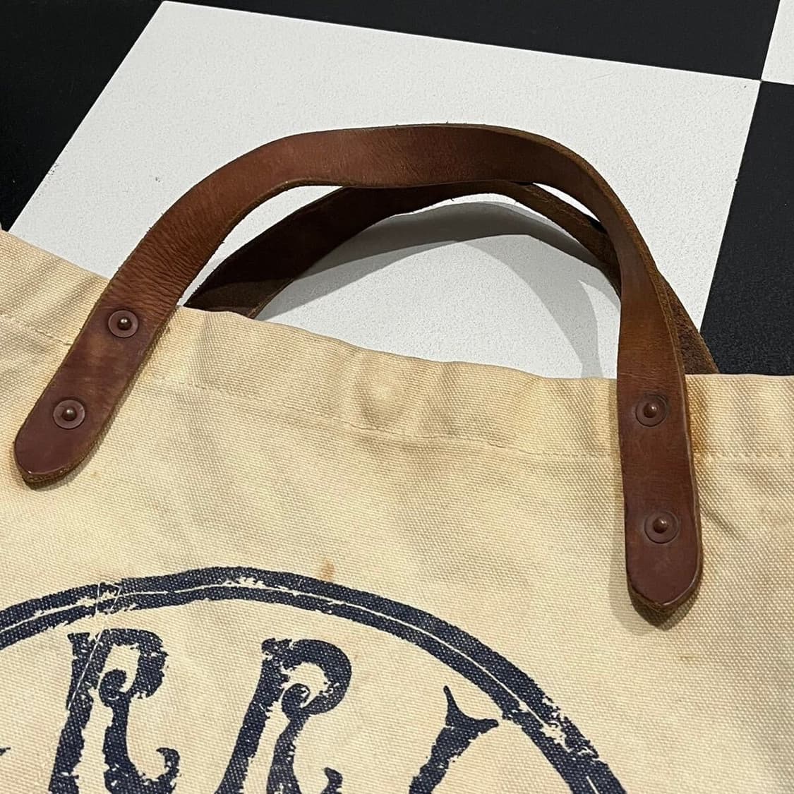 더블알엘 RRL 가죽 캔버스 덕 토트백 크로스백 상품이미지7