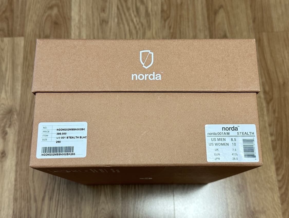 노다 NORDA 001 스텔스 블랙 265사이즈 상품이미지3