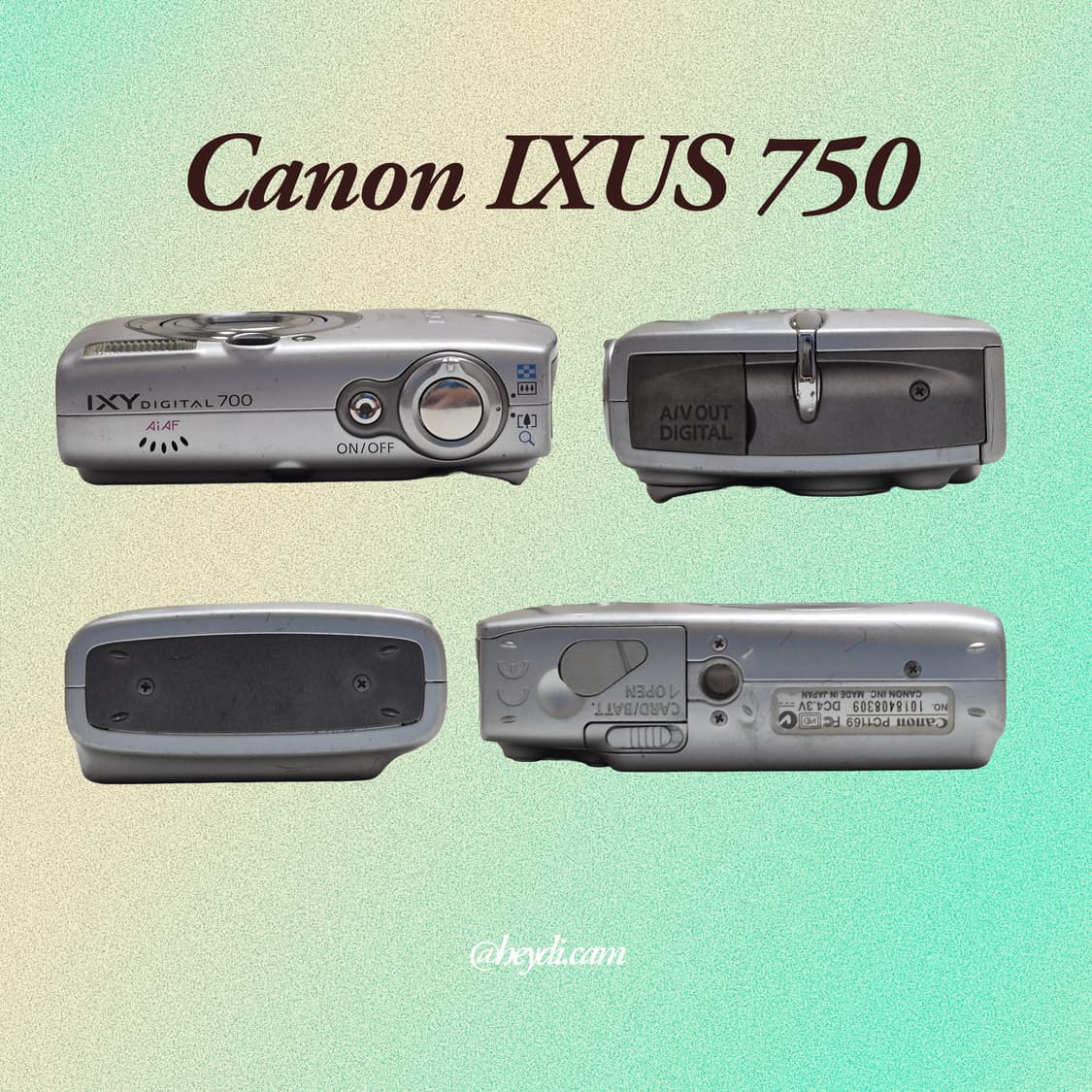 (아일릿 원희) 캐논 ixus750 IXY700 실버 상품이미지3