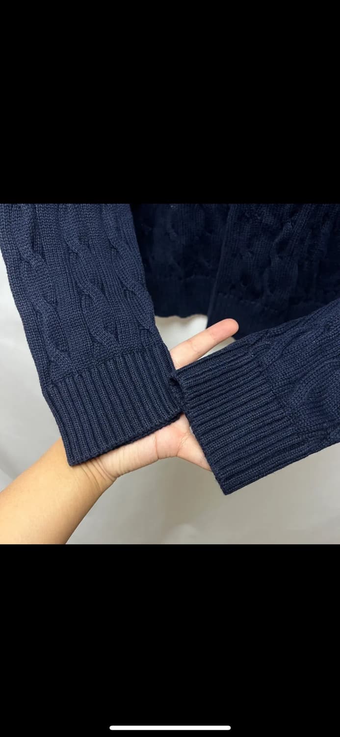 [정품/L] 폴로 랄프로렌 케이블 꽈배기 네이비 니트 상품이미지5