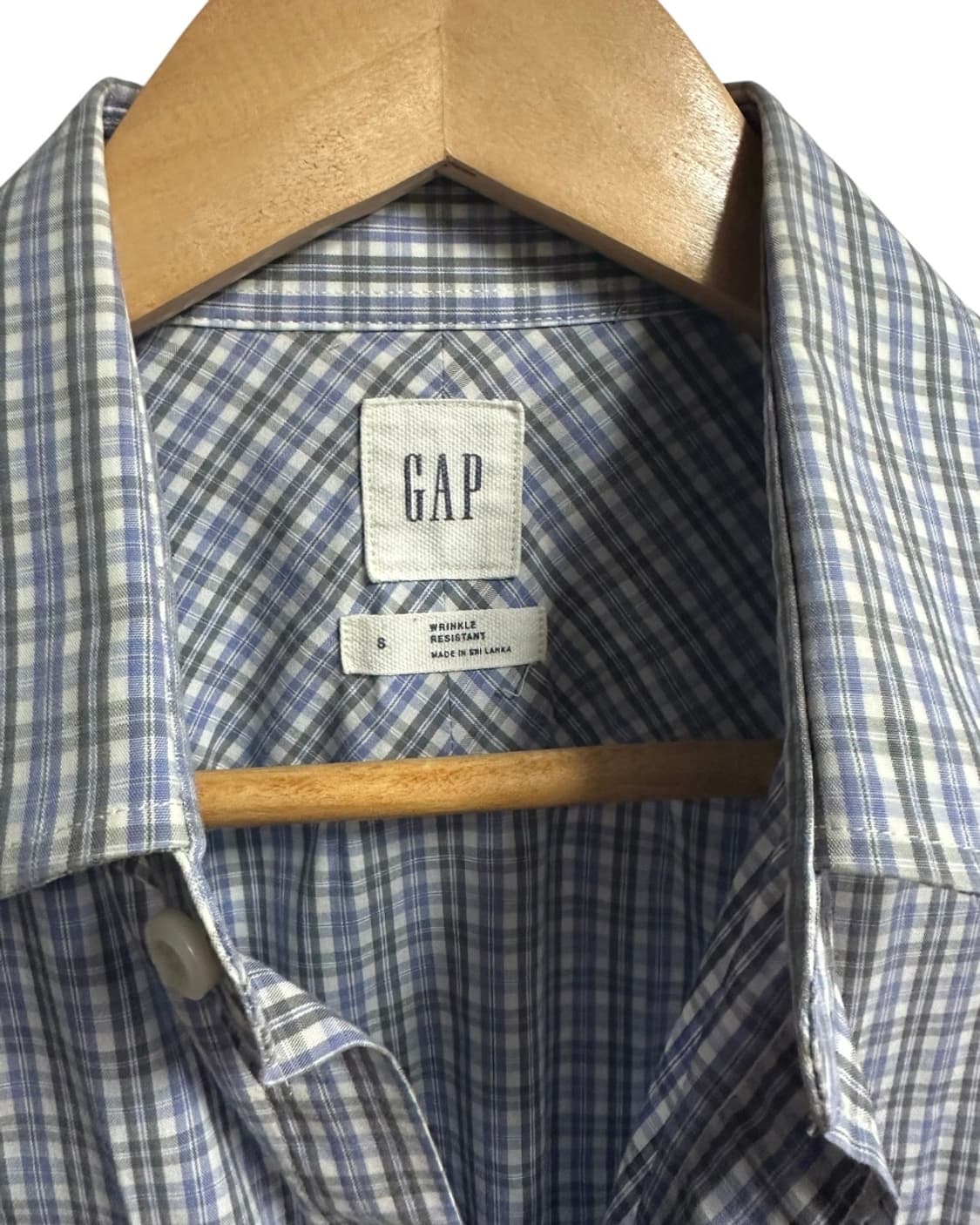 갭(GAP) 레귤러핏 긴팔 체크셔츠 상품이미지4