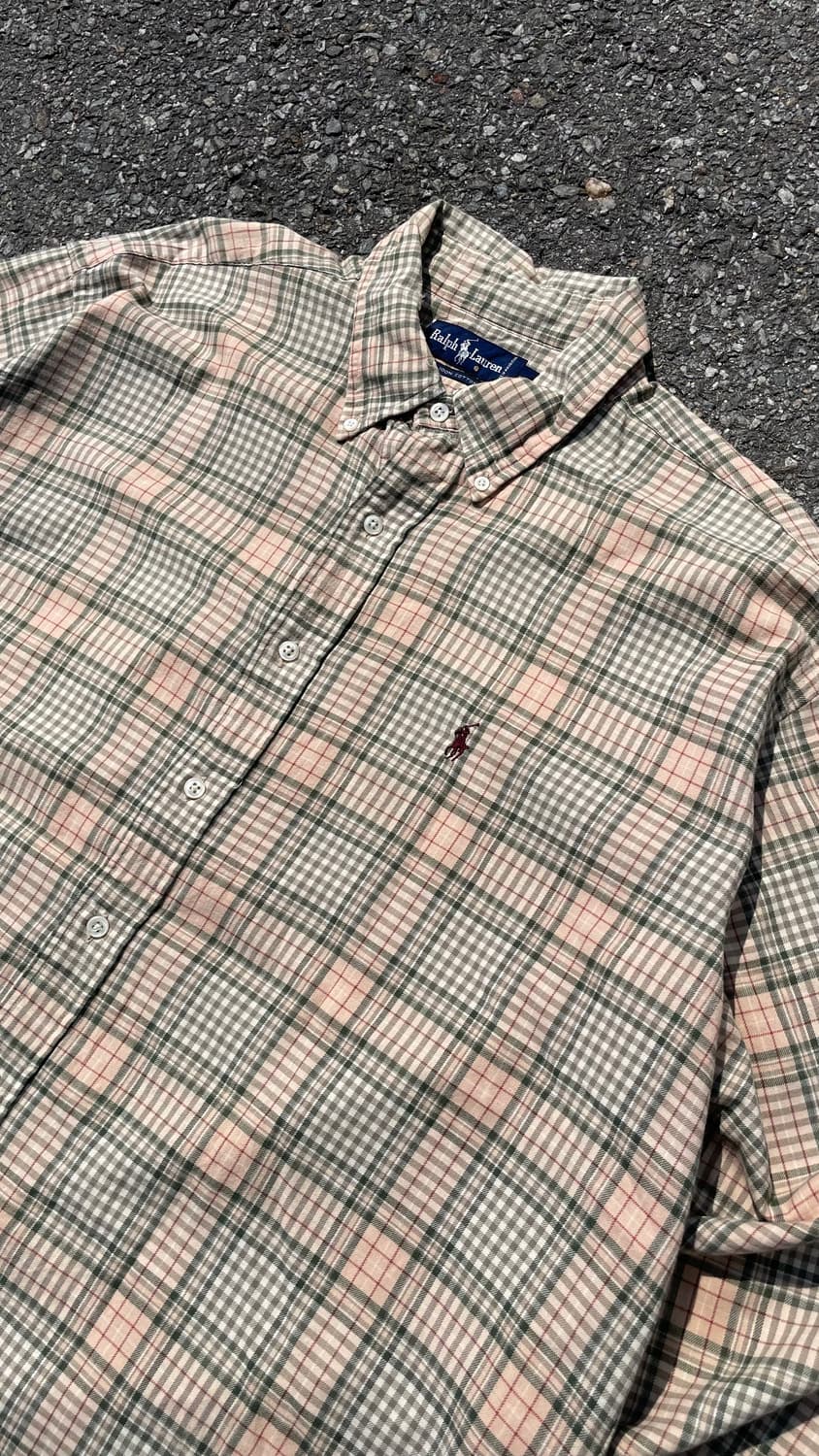 POLO RALPH LAUREN 빈티지코튼로고체크셔츠 상품이미지2