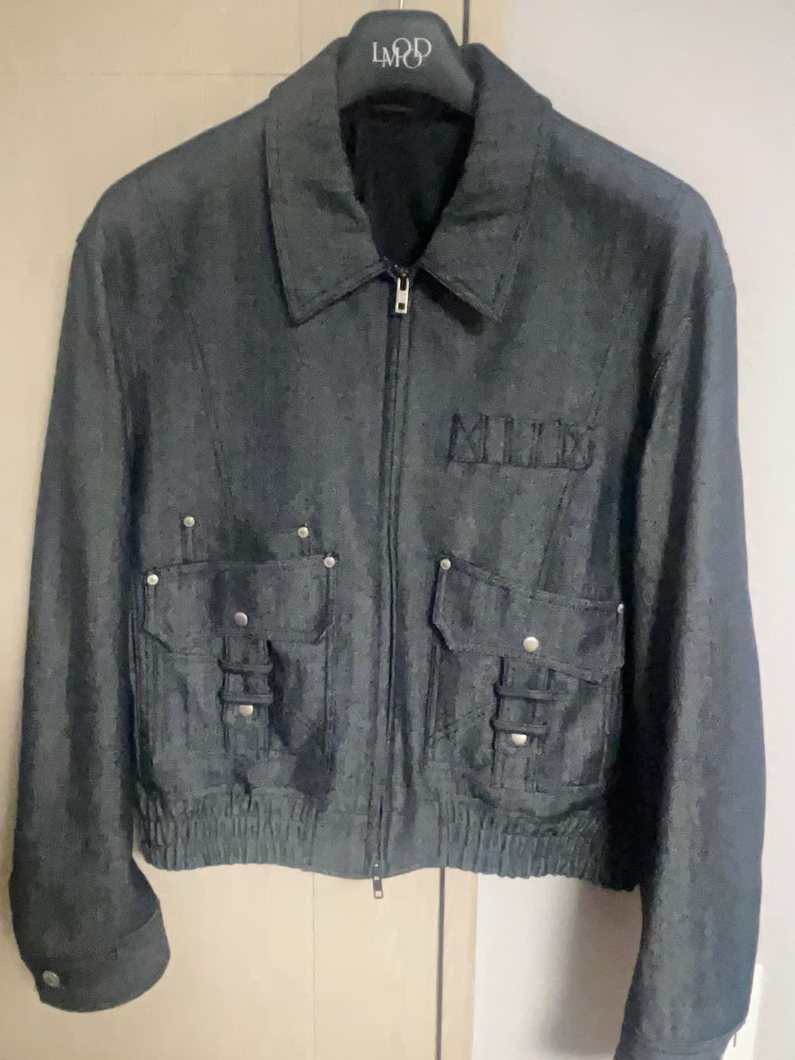 엘무드 카펜터 블루종 자켓 블랙진 46 사이즈 상품이미지5